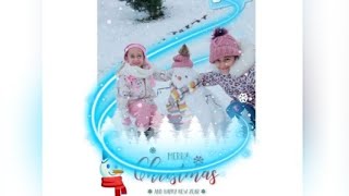 İlayda ve tülay☃️❄️⭐ #kardan #adam #yaptılar⛄👏