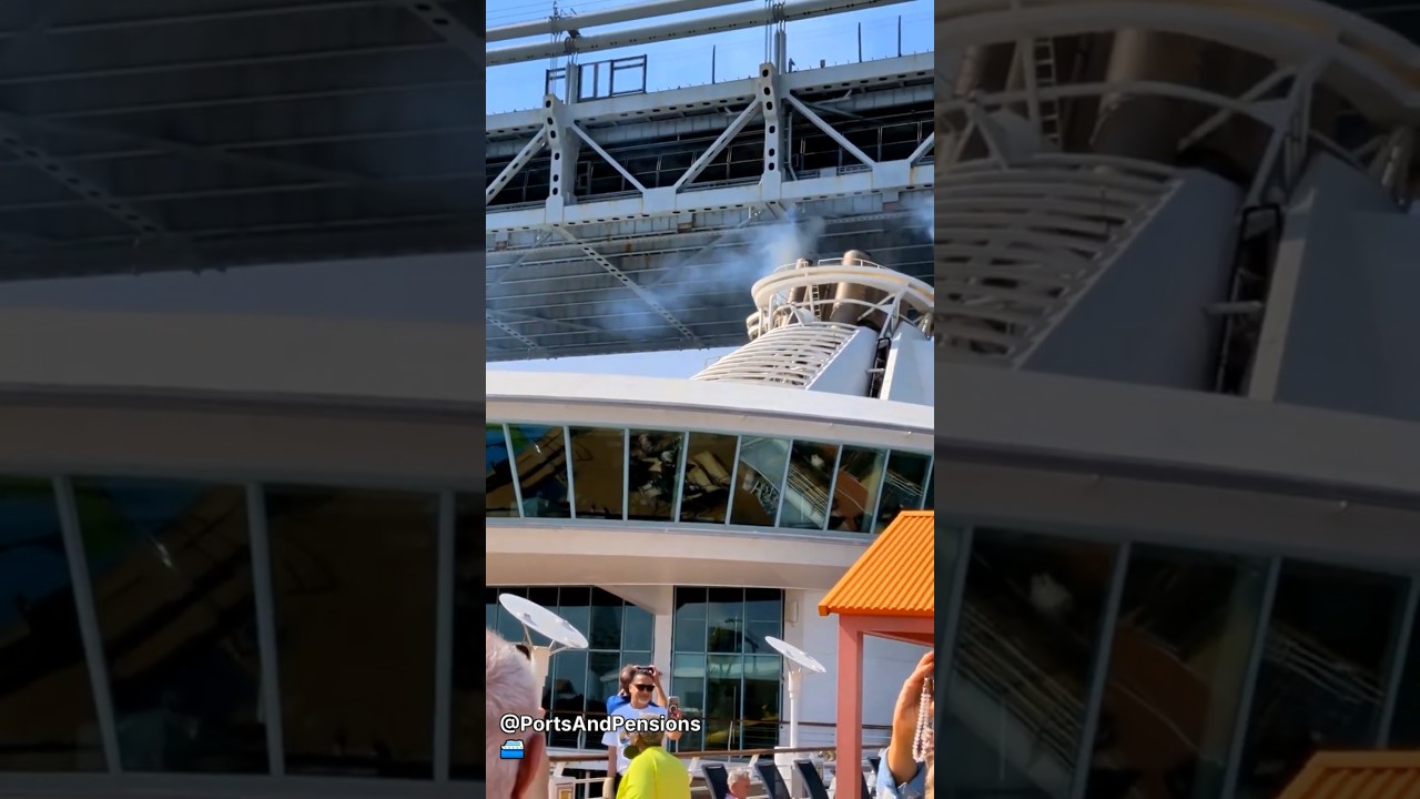 Cruise Ship vs. Bridge: ONLY 19 FT Clearance!