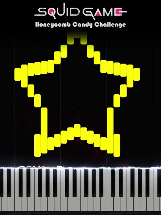 Honeycomb Candy Challenge on the Piano [Squid Game]