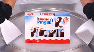 Kinder Delice Pingui - Ice Cream Rolls Satisfying Visual Asmr