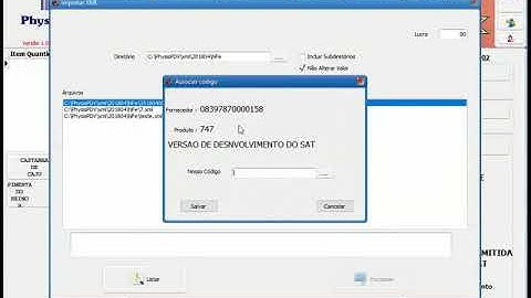 Physis PDV cadastro Produtos através do arquivo xml