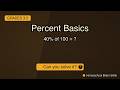 Math is everywhere! Let's tackle Percent Basics 📚