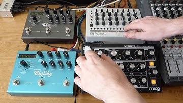MFB Tanzmaus, Moog Minitaur, Strymon Timeline & Big Sky