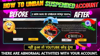 FREE FIRE ID UNBAN KAISE KARE😋| HOW TO UNBAN FREE FIRE ACCOUNT| FREE FIRE SUSPENDED ACCOUNT RECOVERY by Abhishek Gamer 45,450 views 3 months ago 10 minutes, 47 seconds