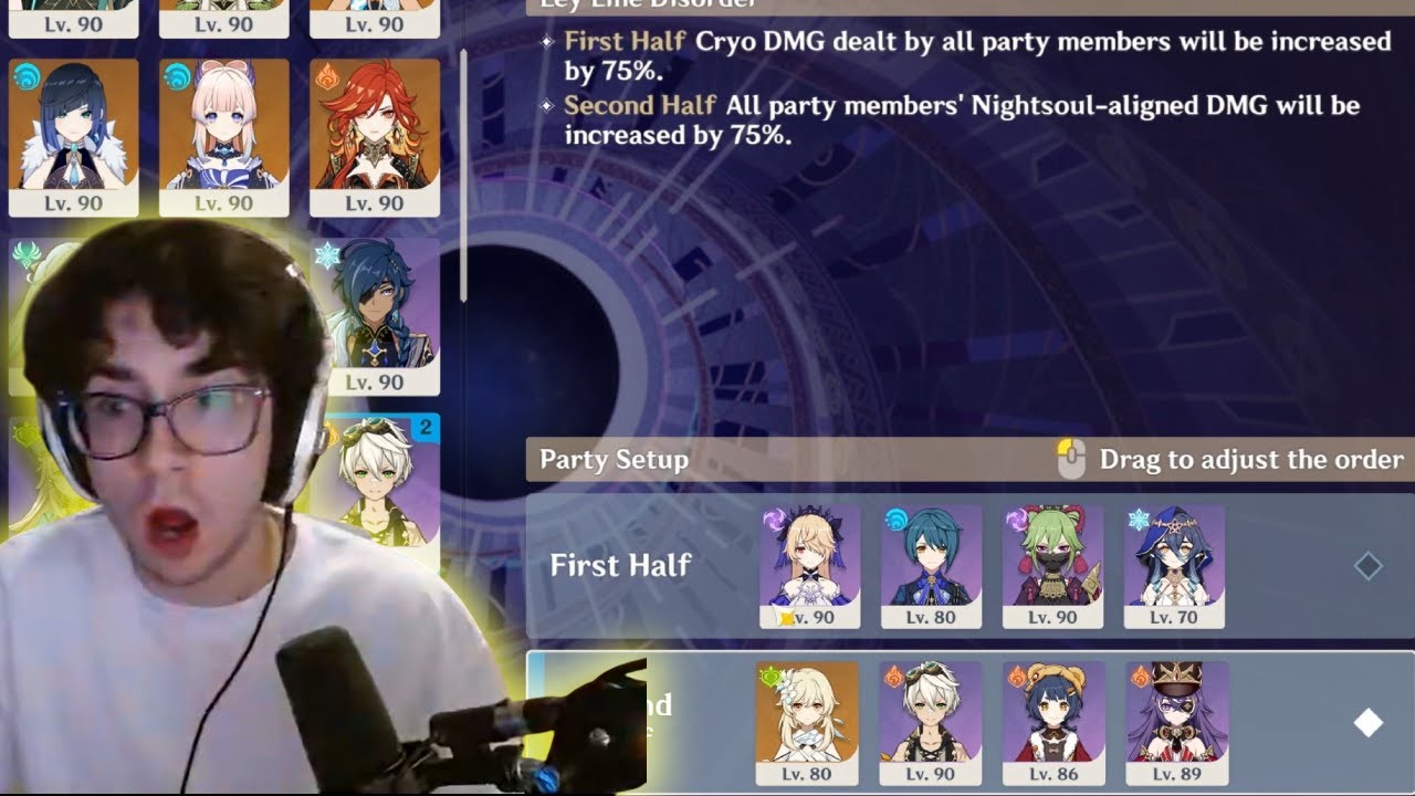[zy0x] bro tried to 36 star abyss with 4 star teams (ofc it worked)