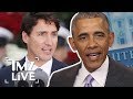 Barack Obama & Justin Trudeau: Dinner For Two | TMZ Live