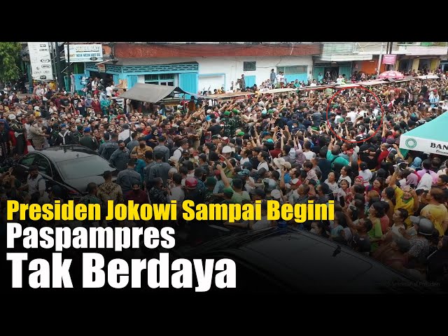 Canda Tawa Presiden Jokowi Dengan Para Pedagang Pasar,. class=