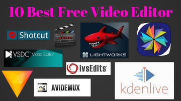 Top 10 best free Video Editor software (Windows / Mac / Linux)