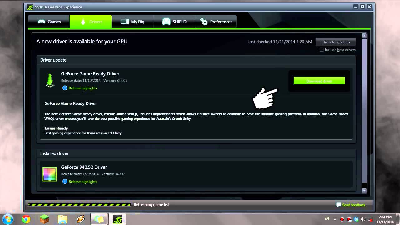 nvidia geforce now download windows 7