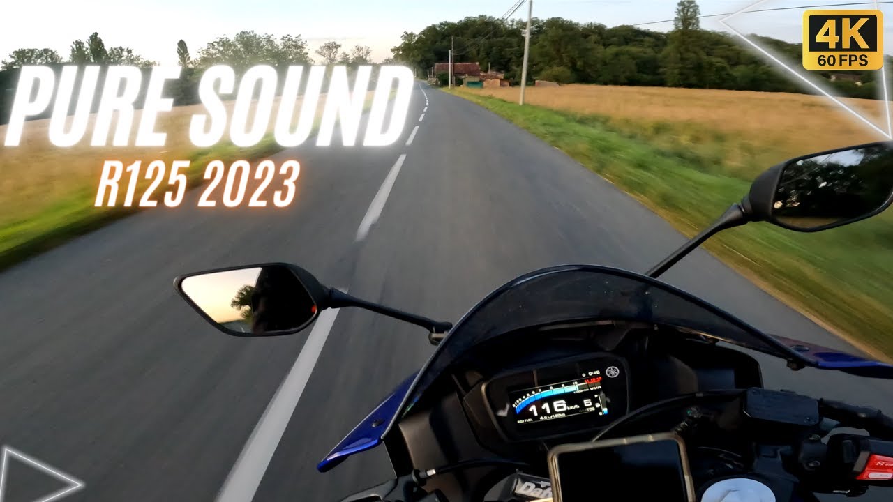 Yamaha YZF R125 2023 - PURE SOUND [4K60FPS]