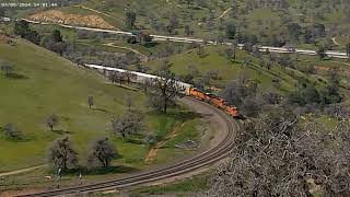 Tehachapi Loop BNSF autoracks