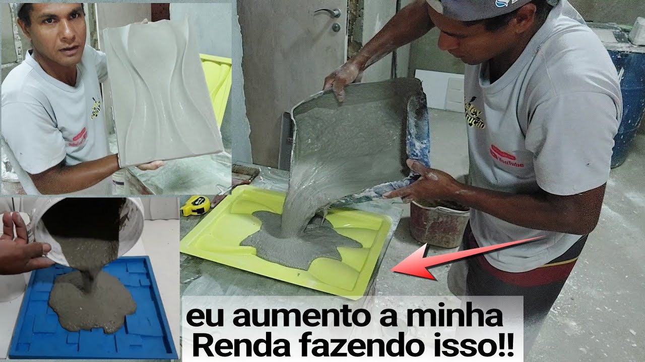 INCRÍVEL,,DOIS MELHORES JEITOS DE FAZER PLACAS CIMENTICIAS,,