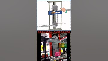 vertical conveyor #3d #3dmodeling #cad #automobile #3dsoftware #machine #solidworks #cadcamrender