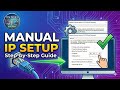 How to Set Up an IP Address Manually on Your Computer? | Step-by-Step Tutorial