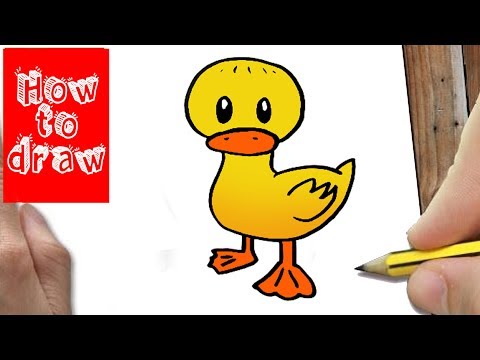 HOE TEKEN JE EEN SCHATTIG EENDJE? HOW TO DRAW KAWAII