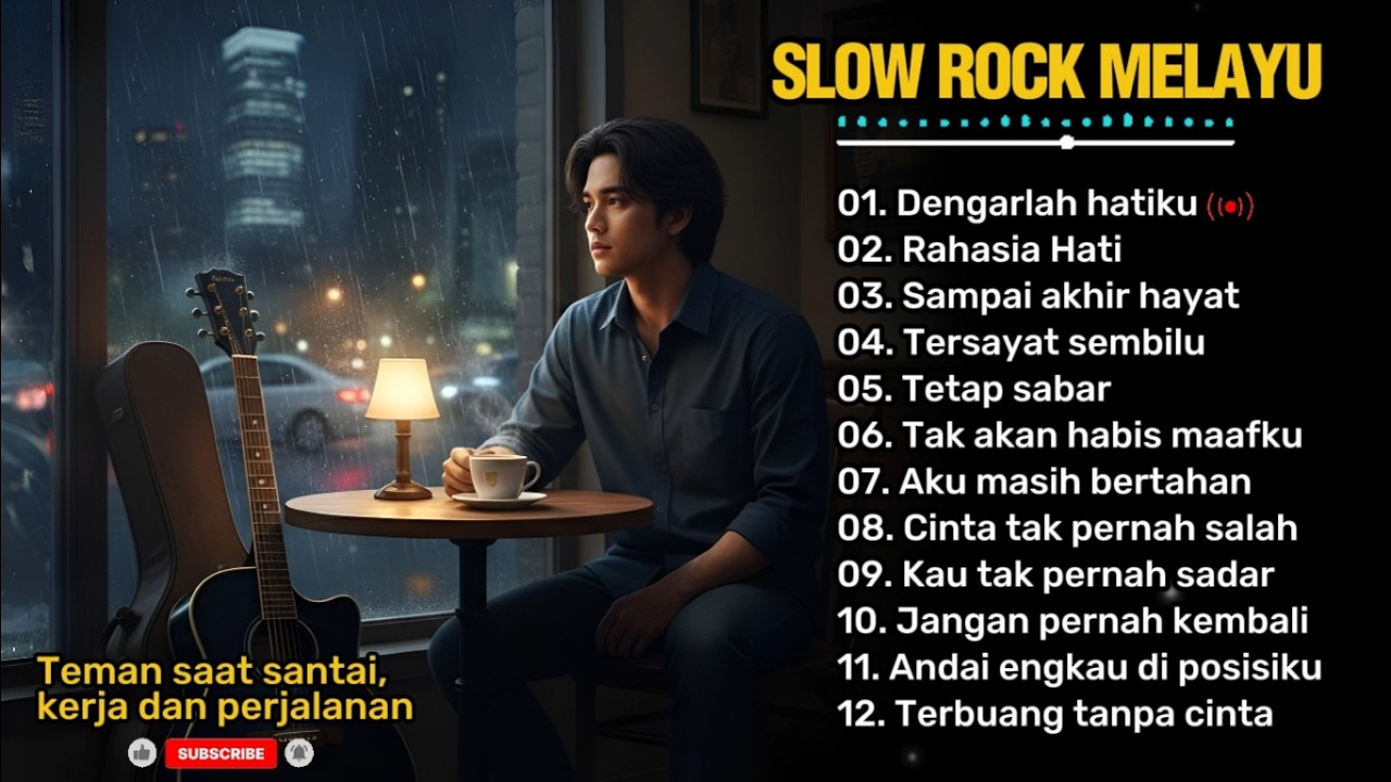 SLOW ROCK MELAYU PALING SEDIH 😭 | Teman saat santai, kerja dan perjalanan 🎶 | Dengarlah hatiku 💔