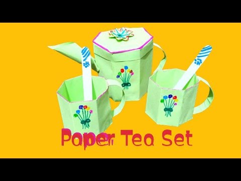 Diy Paper Tea Set|Easy Origami Paper Cup|Origami Cup Easy - YouTube