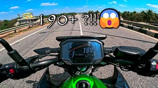 The Kawasaki Z650 top speed!! #kawasaki #z650 #superbike