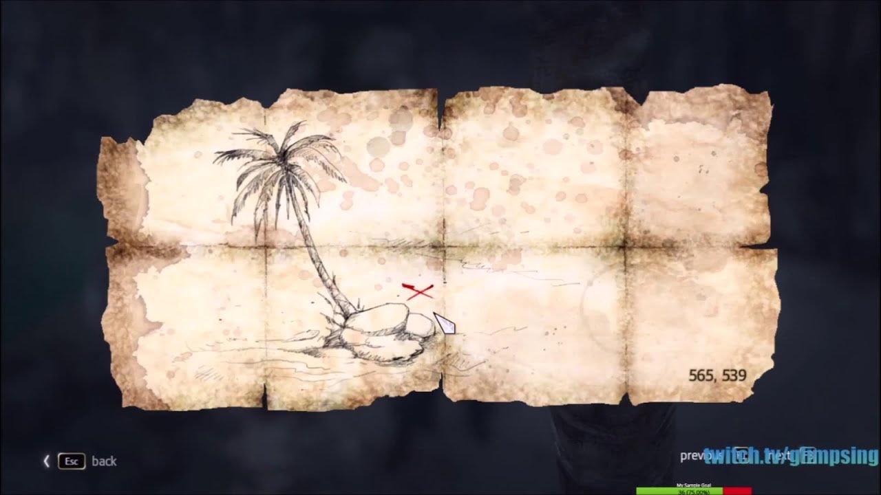 Assassin's Creed IV Black Flag Treasure map 565 539 Jiguey YouTube