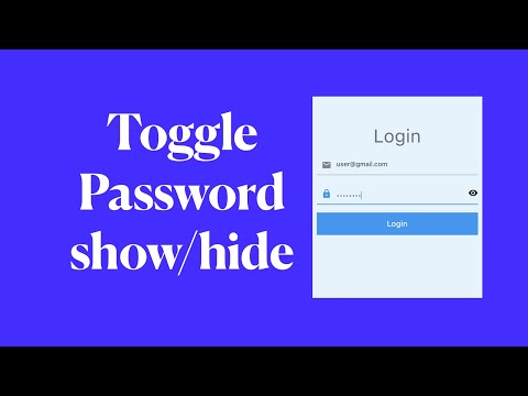 Login Form with password visible button in flutter