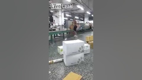 Shirtless Postal Workers Throwing Parcels