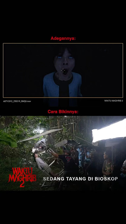 Behind The Scene Wulan dirasuki Jin Ummu Sibyan saat berkeliaran di Waktu Maghrib.