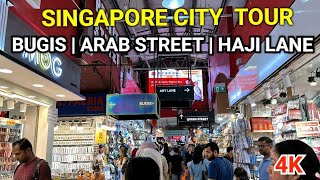 Singapore 4K | Singapore City Tour | City Hall | Bugis | Arab Street | Haji Lane