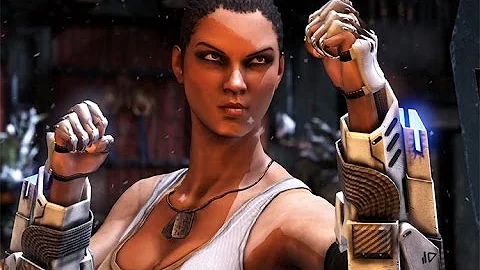 Mortal Kombat X - Jacqui Briggs All Interaction Di...