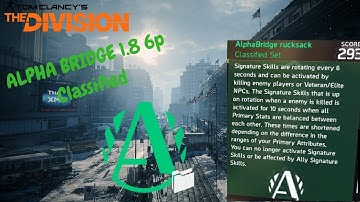The Division 1.8 Alphabridge  "TEAM DESTROYER" BUILD / PVP GAMEPLAY