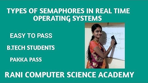 #13. TYPES OF SEMAPHORES IN REAL TIME OPERATING  SYSTEMS IN ENGLISH ||B.TECH STUDENTS