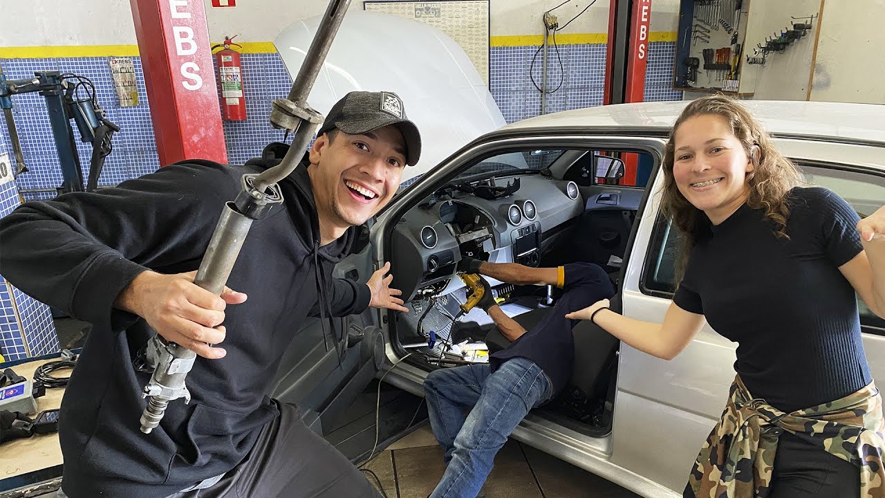INSTALANDO A DIREÇÃO ELÉTRICA NO GOL EM SÃO PAULO!