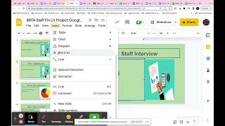 Linking Project Interview Summary to Google Slides
