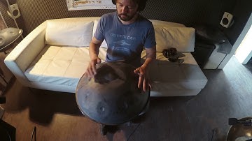 432 Hz db Handpan D-CELTIC MINOR firs tuning