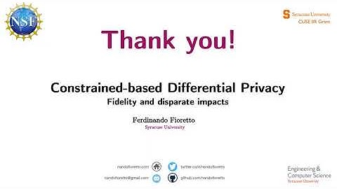 CP2021 QA Invited Talk "Constrained-based Differential Privacy"