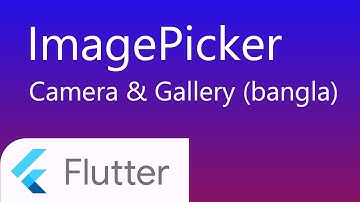 26. Flutter : Image Picker | Load image from camera and gallery | flutter bangla tutorial