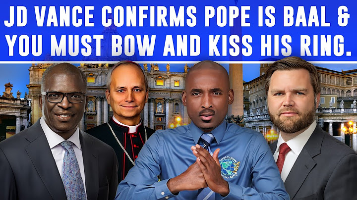 JDVance Confirms Pope Is Baal, You Must Bow & Kiss His Ring.Inappropriate Evil Kissing In The Church