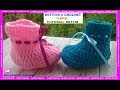 Botitas Ganchillo  Recién Nacidos "Abril" Crochet  (Parte 1)  por Maricita Colours