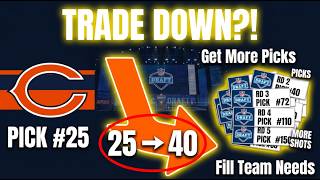 Why The Bears Should Trade Down Nfl Draft Talk And Trade Targets