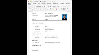 របៀបសរសេរ CV ជាភាសាអង់គ្លេស ប្រវត្តិរូបសង្ខេប #cv