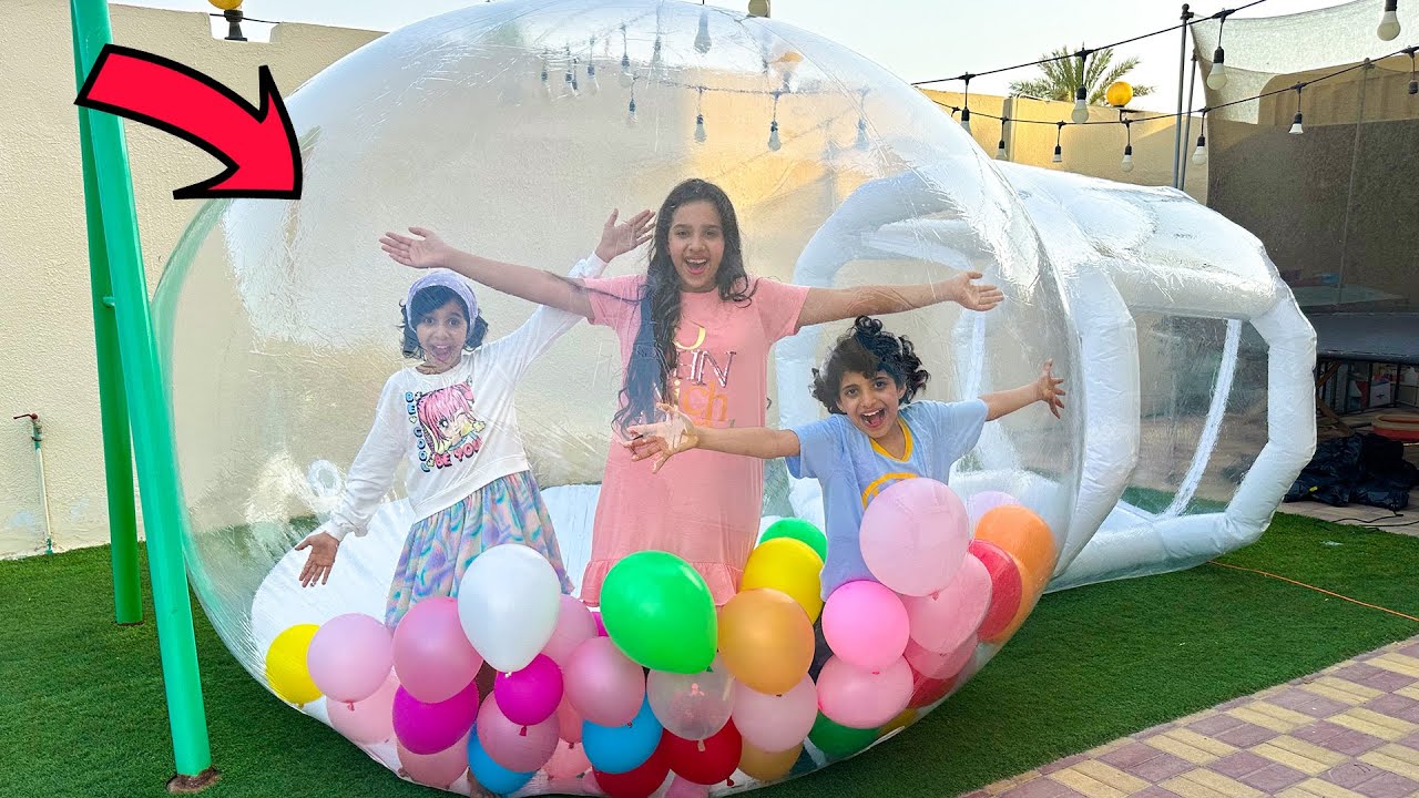 تحدي 24 ساعة في بيت الفقاعة مقلبتهم  بحلزون !!!