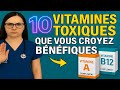 10 vitamines dangereuses qui détruisent votre santé en silence