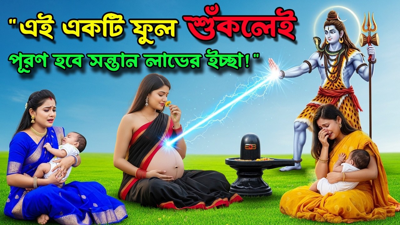 এই ১টি পবিত্র ফুল শুঁকলেই পূরণ হবে সন্তান লাভের ইচ্ছা!🌺 | Lord Shiva Story in Bengali