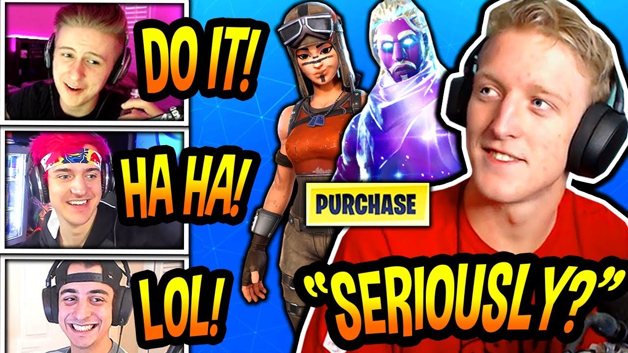 Streamers React To Tfue Having To BUY *EVERY SKIN* Because BURSTS Got *VAULTED!* (FUNNY) Fortnite BR