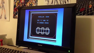 C64 smooth scrolling display hack