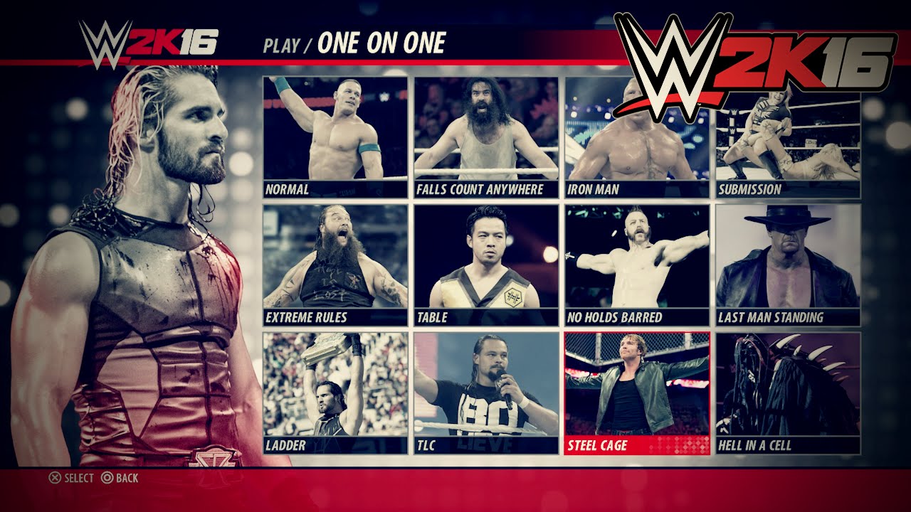 WWE 2K16 ALL Matchtypes YouTube