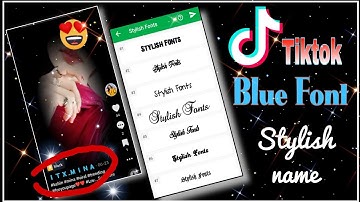 Blue font style username for tiktok and instagram in 2023 | tiktok par stylish name kaise likhe