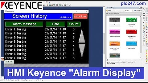 [Tutorial] Keyence HMI Alarm Setup