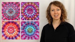 4 Ways to Dye Kaleidoscope Mandalas