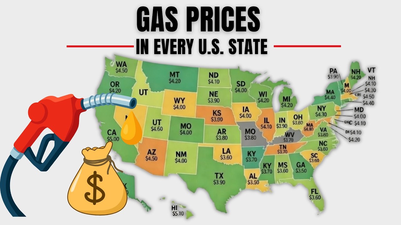 All 50 States Ranked ⛽️|Gas Prices in Every U.S. State| America’s Gas ...