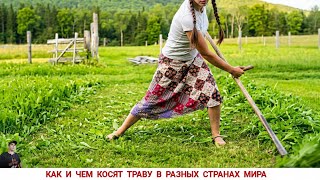 КАК И ЧЕМ КОСЯТ ТРАВУ В РАЗНЫХ СТРАНАХ МИРА, ПОДБОРКА ВИДЕО 